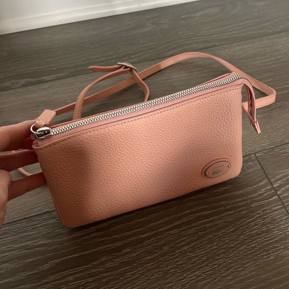 Lacoste pink shoulder bag